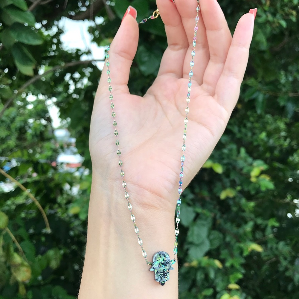 Hamsa Hand Chain Necklace